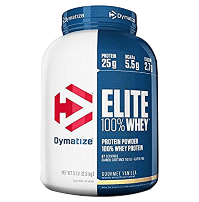 Dymatize Nutrition Elite 100% Whey Protein Powder Gourmet Vanilla