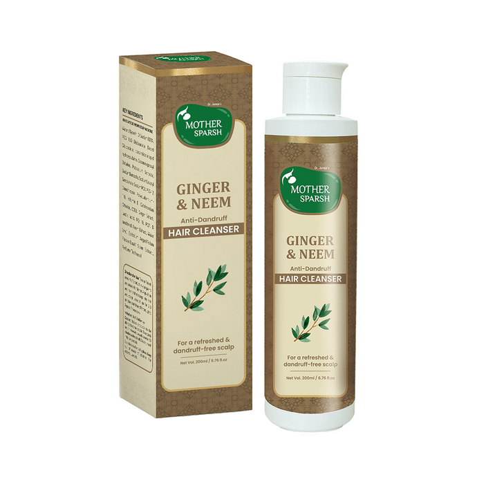 Mother Sparsh Ginger & Neem Anti-Dandruff Hair Cleanser