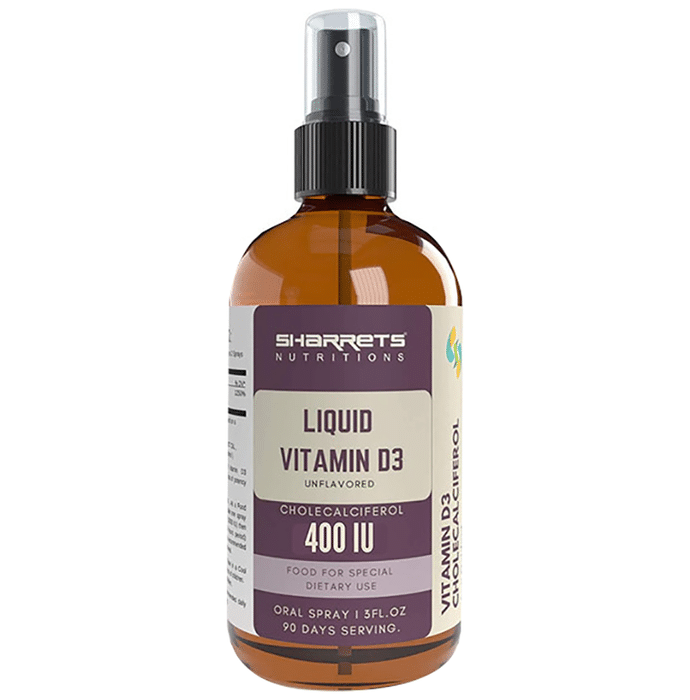Sharrets Nutritions Liquid Vitamin D3 400IU Oral Unflavored