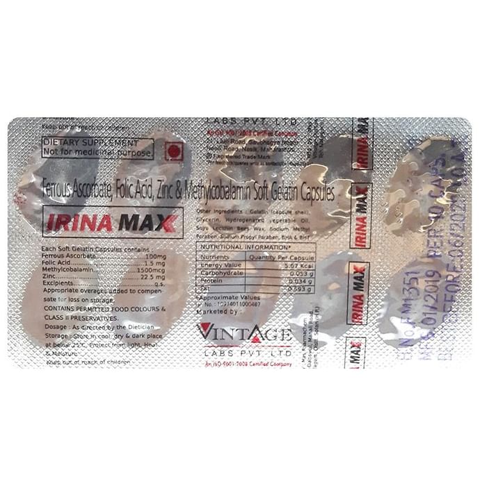 Irina Max Soft Gelatin Capsule