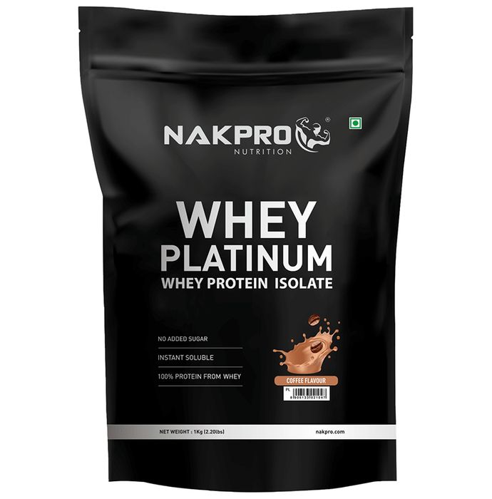Nakpro Nutrition Whey Platinum Whey Protein Isolate Coffee
