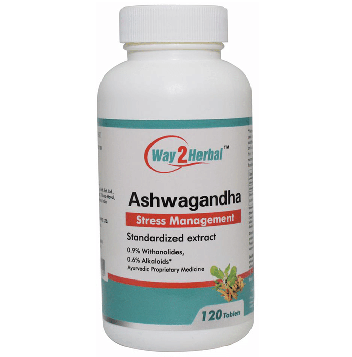 Way2Herbal Ashwagandha Stress Management Tablet