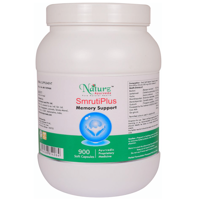 Naturz Ayurveda Smrutiplus Memory support Capsule