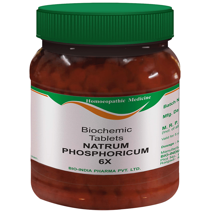 Bio India Natrum Phosphoricum Biochemic Tablet 6X