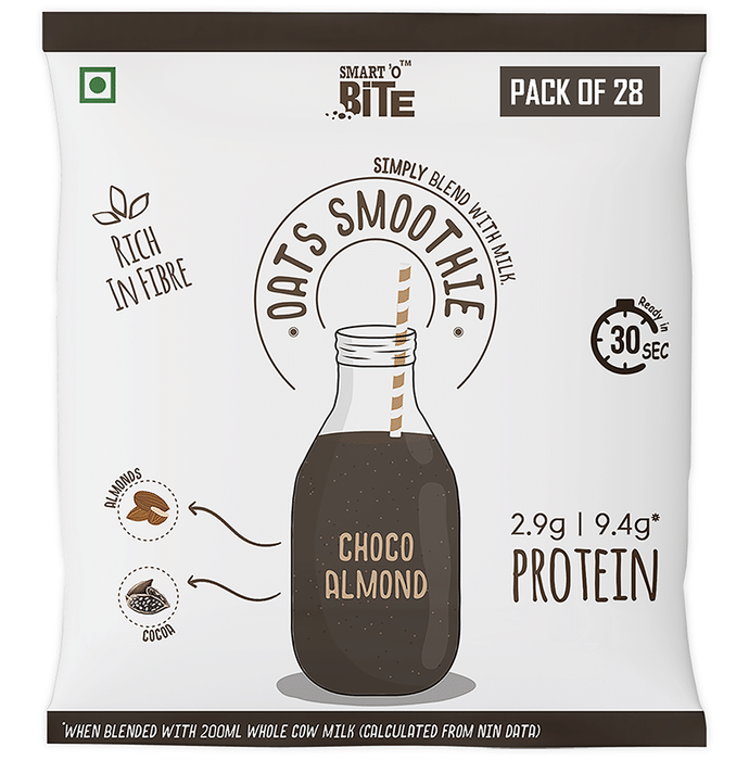 Smart'O Bite Oats Smoothie (25gm Each) Choco Almond
