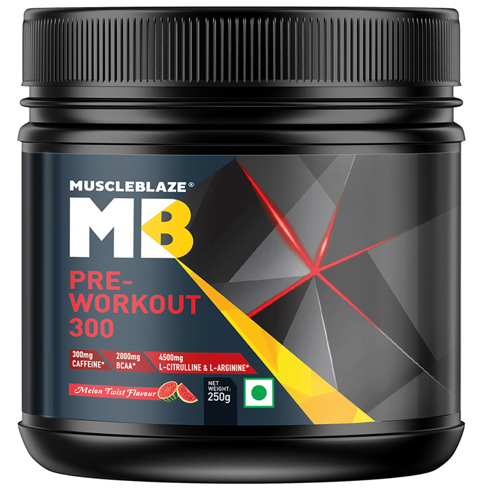 MuscleBlaze Pre-Workout 300 Melon Twist Powder