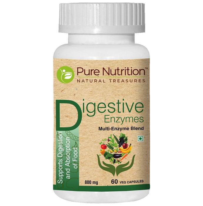 Pure Nutrition Digestive Enzymes 800mg Veg Capsule
