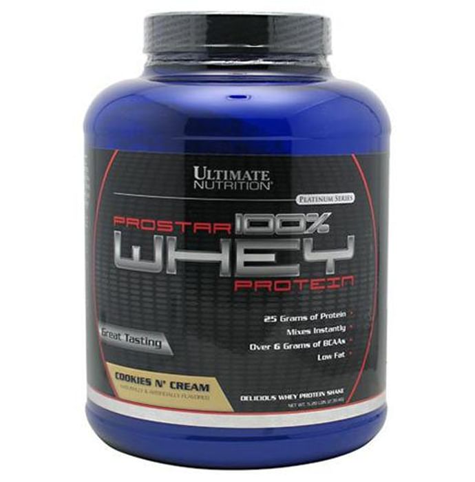 Ultimate Nutrition Prostar 100% Whey Protein Cookies & Cream Powder