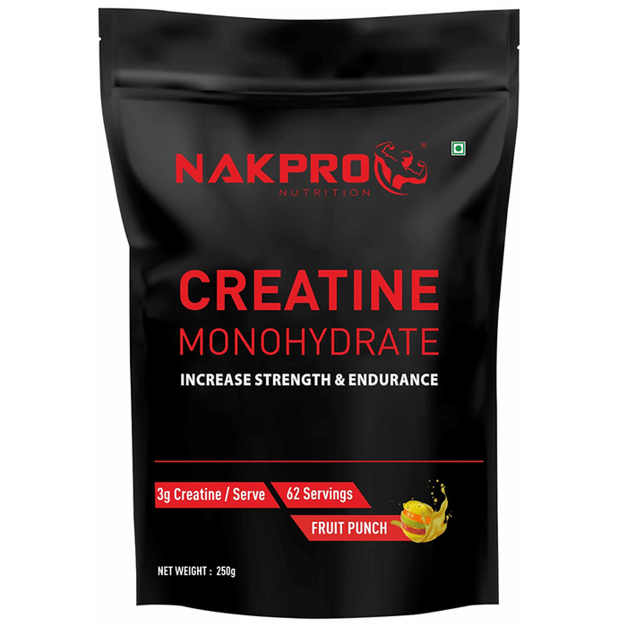 Nakpro Nutrition Creatine Monohydrate Powder Fruit Punch