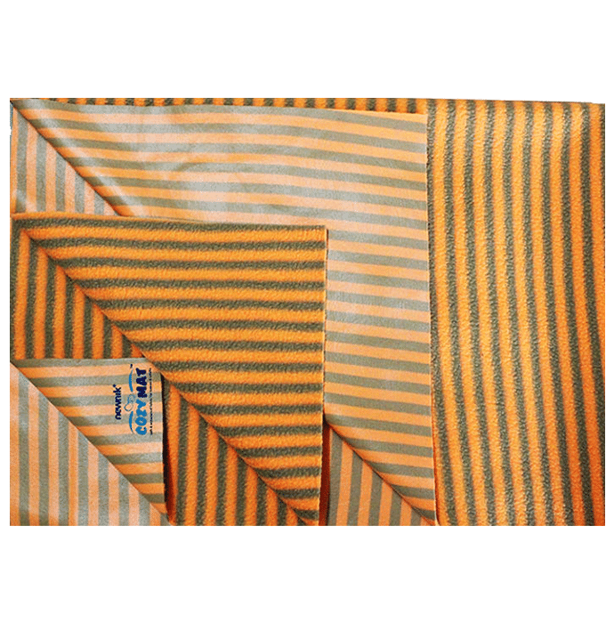 Newnik Cozymat Stripy Soft (Narrow Stripes) (Size: 100cm X 140cm) Large Butterscotch