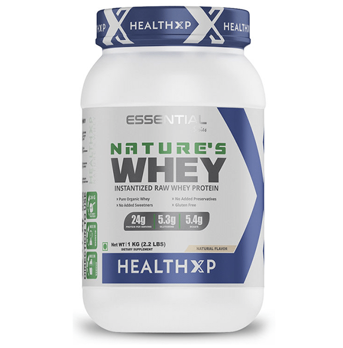 HealthXP Nature's Raw Whey Protein Natural