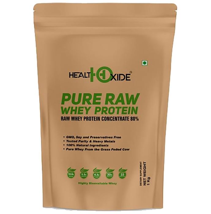 HealthOxide Pure Raw Whey Protein Concentrate 80%