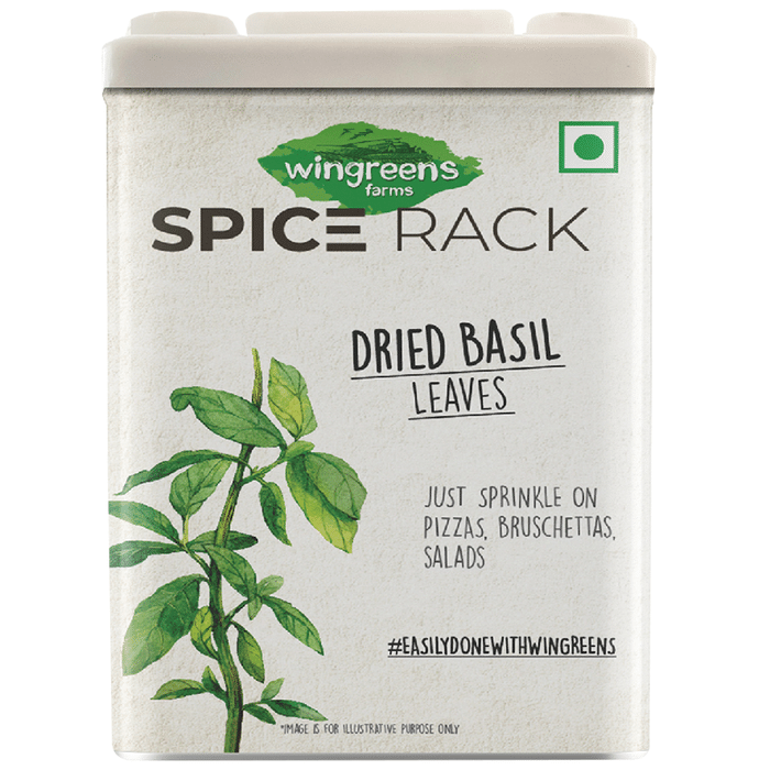 Wingreens Farms Spice Rack Dried Basil Leaves (30gm Each)