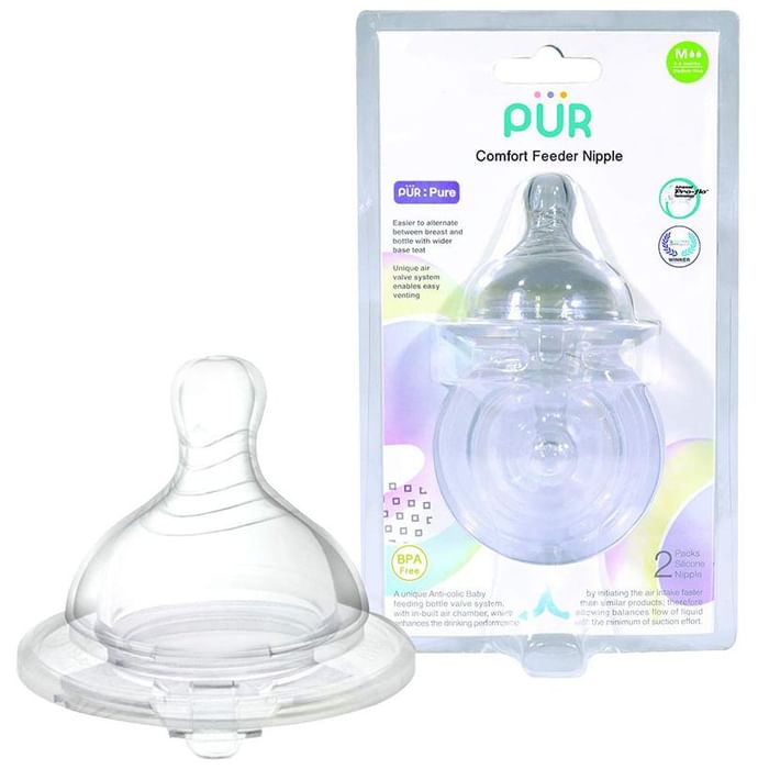 Pur Comfort Feeder Wide Neck Nipple Medium