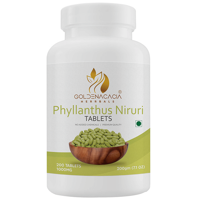 Goldenacacia Herrbals Phyllanthus Niruri 1000mg Tablet
