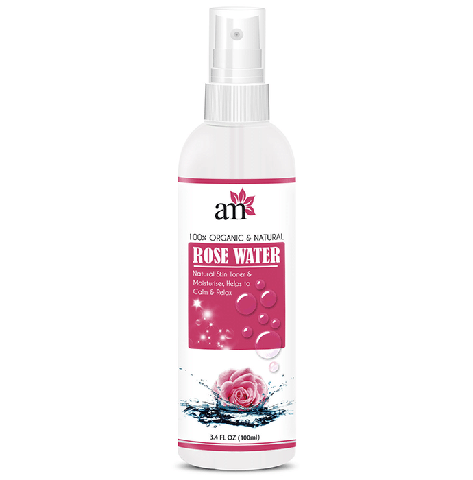 AromaMusk 100% Organic & Natural Rose Water