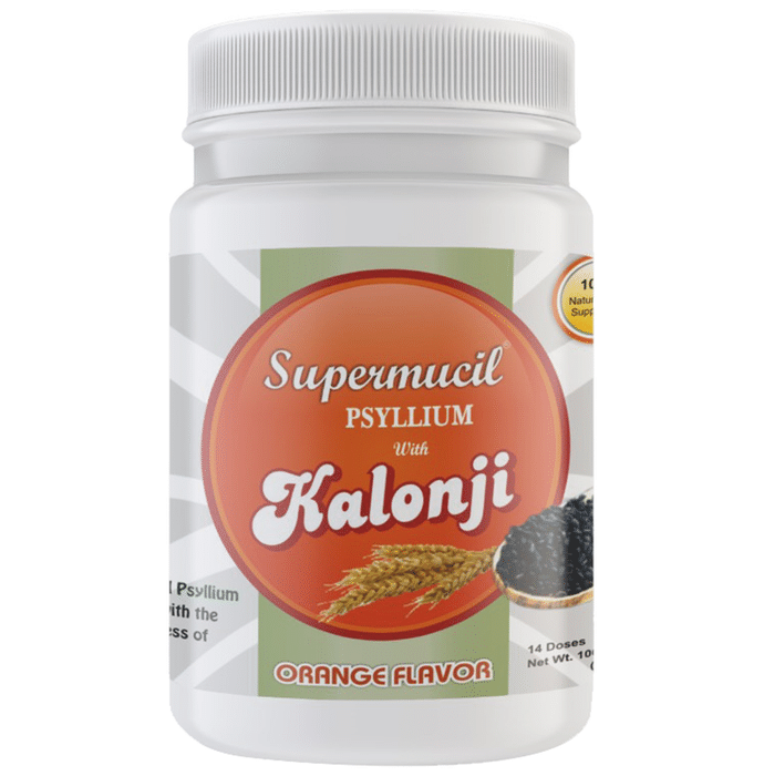 Supermucil Psyllium with Kalonji Powder Orange