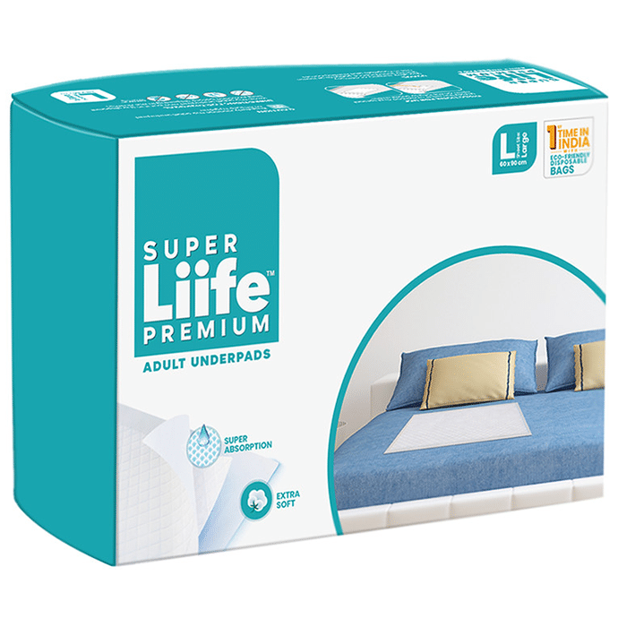 Super Liife Premium Adult Underpad (10 Each) Large