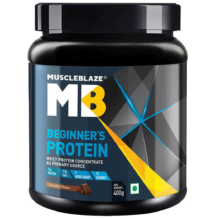 MuscleBlaze MB Beginner's Whey Protein Concentrate Powder Chocolate