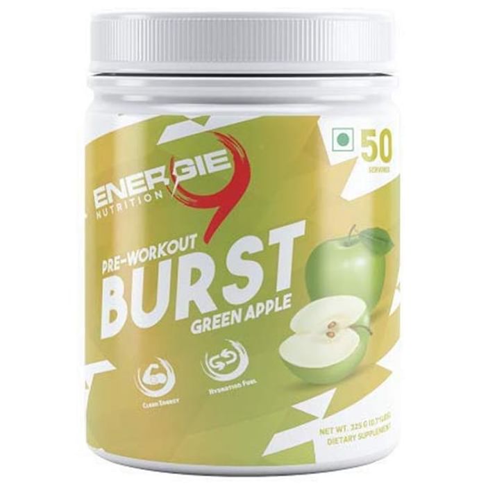 Energie 9 Nutrition Pre-Workout Burst Green Apple