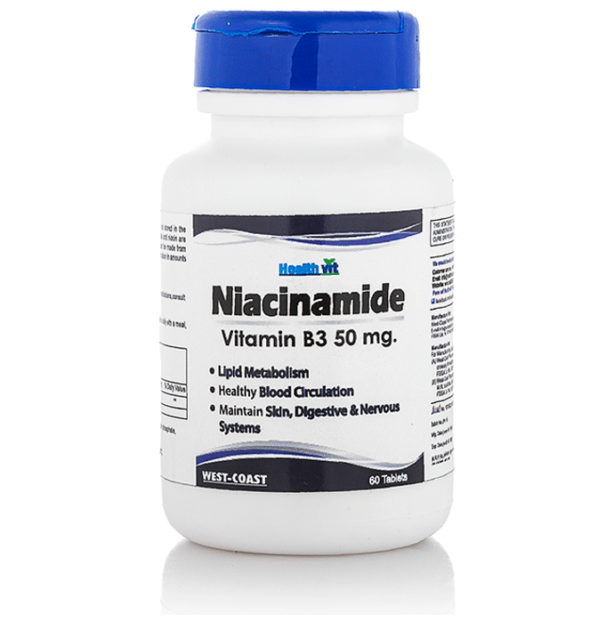 HealthVit Niacinamide 50mg Tablet