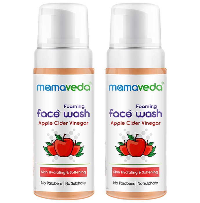 Mamaveda Apple Cider Vinegar Foaming Face Wash (160ml Each)