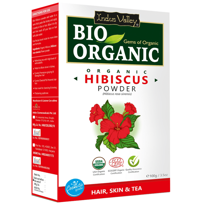 Indus Valley Bio Organic Hibiscus Flower Powder