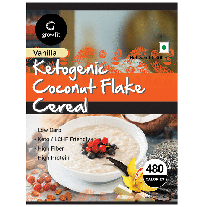 Growfit Ketogenic Coconut Flake Cereal Vanilla
