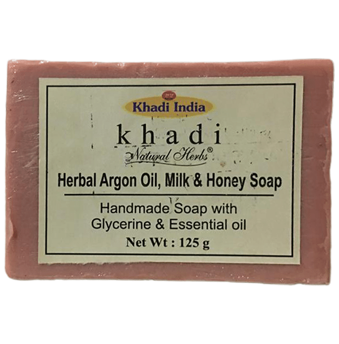 Khadi Natural Herbs Argon Oil, Milk & Honey Soap
