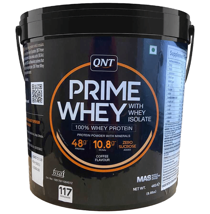 QNT Prime Whey Isolate Powder Coffee
