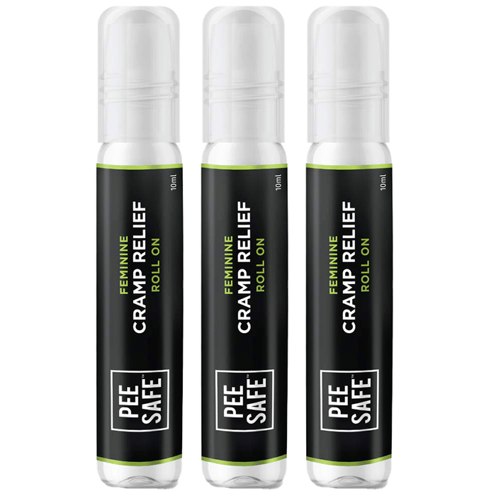 Pee Safe Feminine Cramp Relief Roll On (10ml Each)