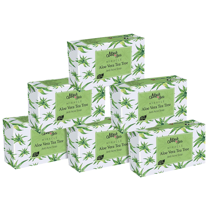 Mirah Belle Aloe Vera Tea Tree Miracle Soap (125gm Each)