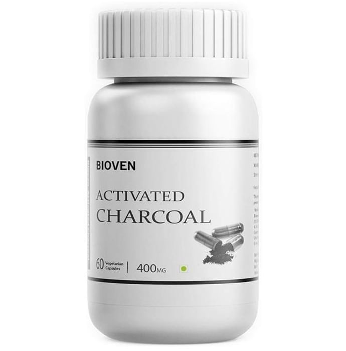 Bioven Activated Charcoal 400mg Vegetarian Capsules
