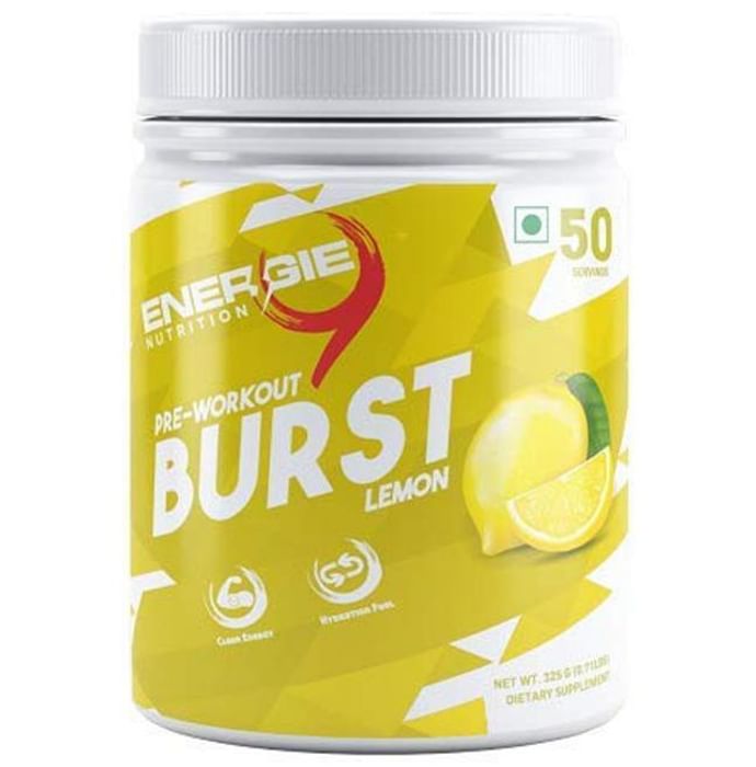 Energie 9 Nutrition Pre-Workout Burst Lemon