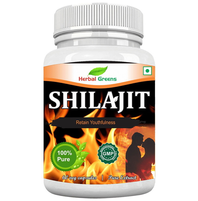 Herbal Greens Shilajit Veg Capsules