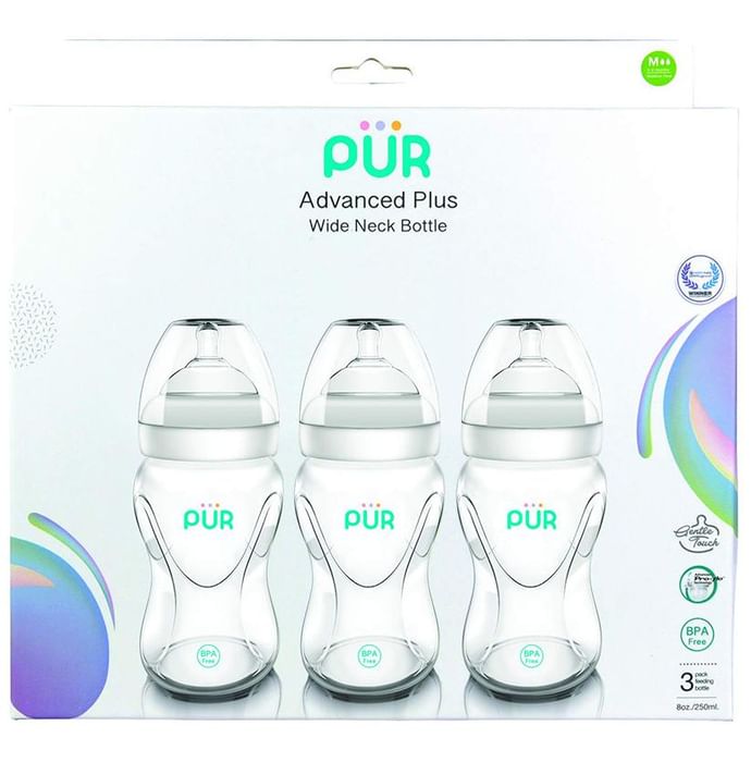 Pur Advanced Plus Wide Neck Bottle (250ml Each)