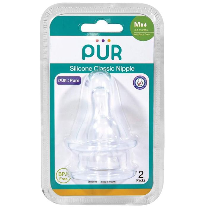 Pur Silicone Classic Nipple Medium Flow