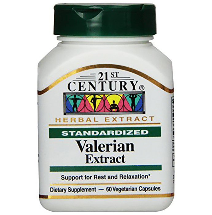 21st Century Valerian Extract Vegetarian Capsules