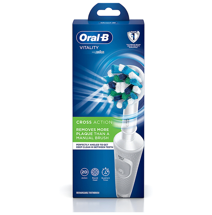 Oral-B Vitality 100 Braun Cross Action Electric Rechargeable Toothbrush