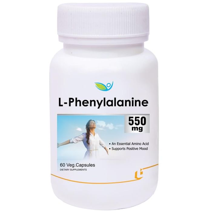 Biotrex L-Phenylalanine 550mg Veg Capsule