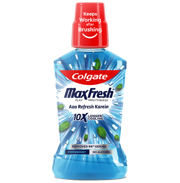 Colgate MaxFresh Plax Mouth Wash Peppermint