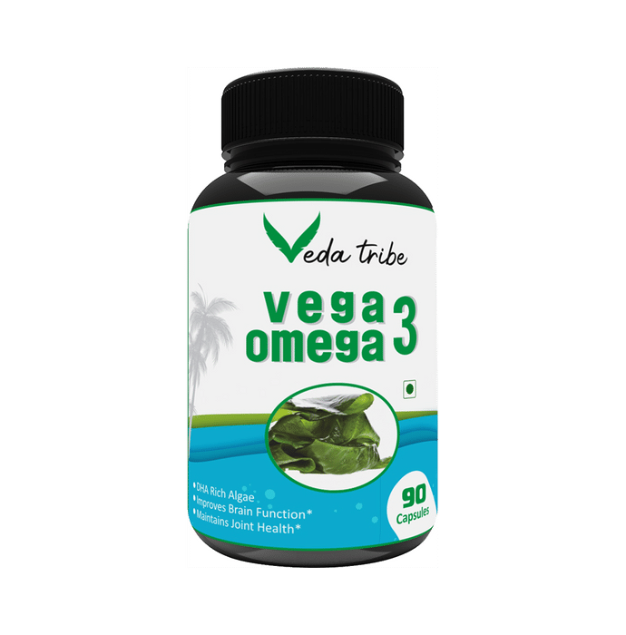 Veda Tribe Vega Omega 3 Veggie Capsule