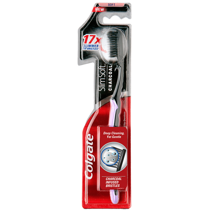 Colgate Slim Soft Charcoal Toothbrush