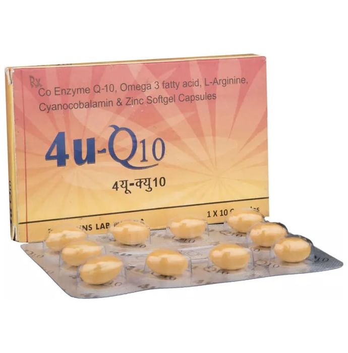 4U Q10 Gold Soft Gelatin Capsule