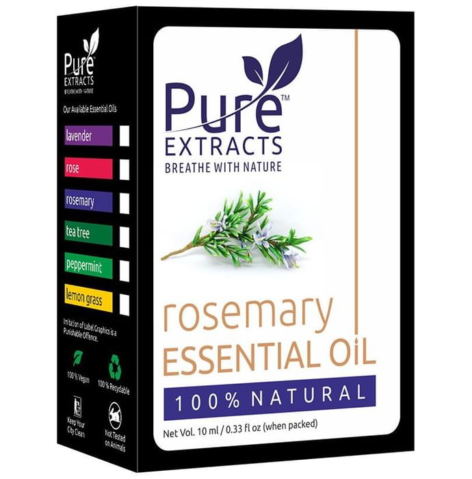 Pure Extracts Rosemary 100% Natural Essential Oil