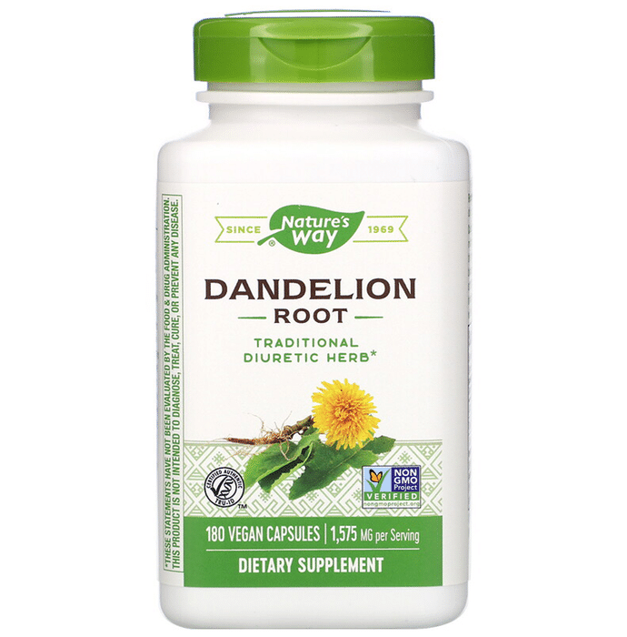 Nature's Way Dandelion Root 525mg Vegetarian Capsule