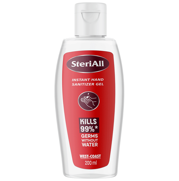 SteriAll Instant Hand Sanitizer Gel (200ml Each)