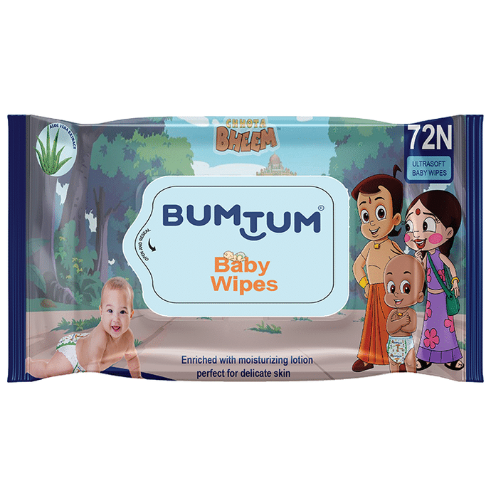 Bumtum Baby Wipes (72 Each)