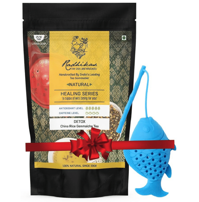 Radhikas Fine Teas Natural Healing Series Detox China Rice Genmaicha Tea