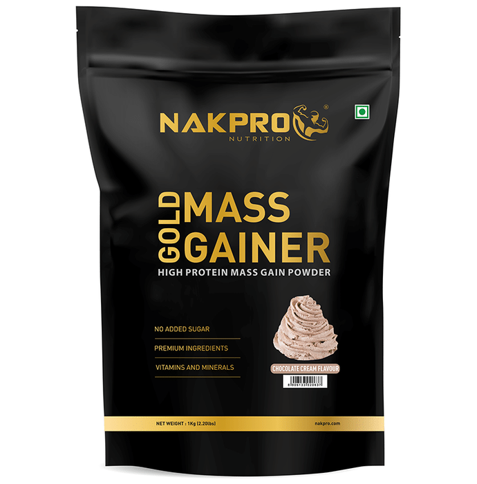 Nakpro Nutrition Gold Mass Gainer Powder Chocolate Cream